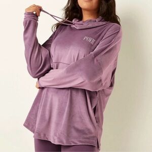 PINK Victoria's Secret Velour Varsity Crew